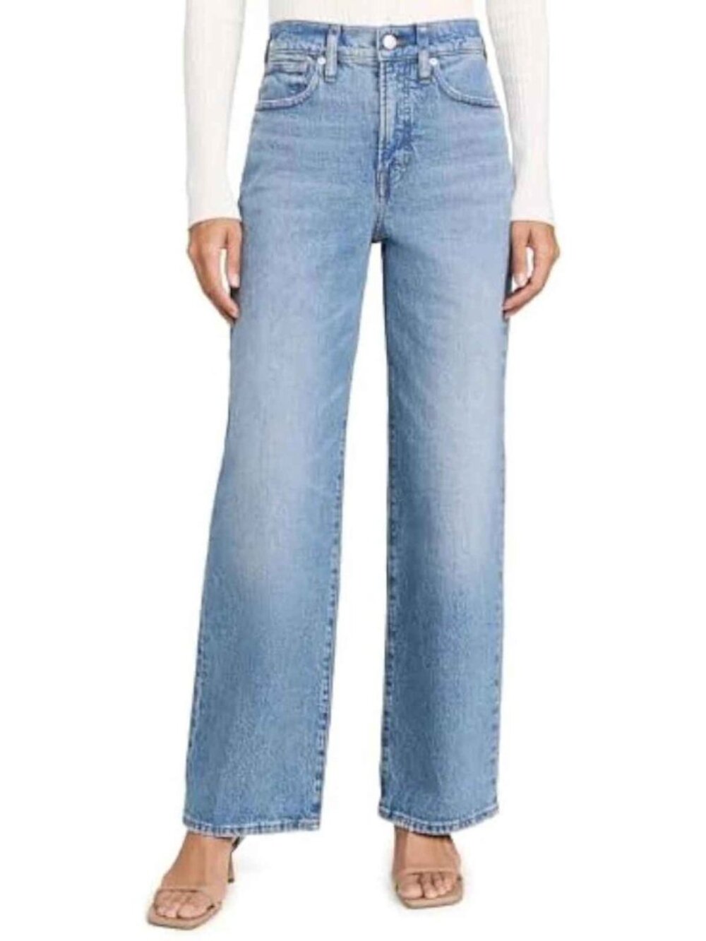 Madewell Blue Wash The Perfect Vintage Wide Leg Jeans Size 25 - 39968